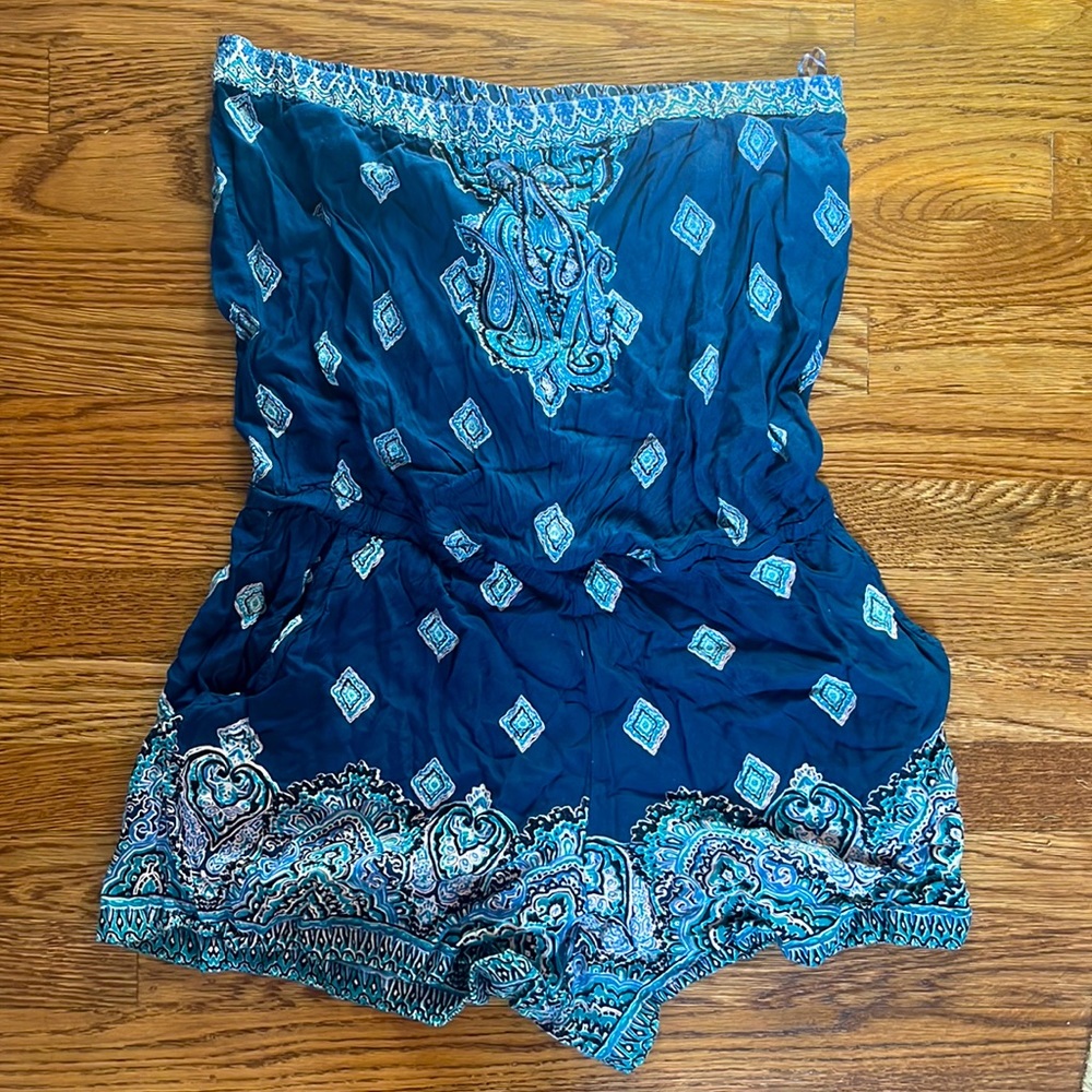 Tube top romper